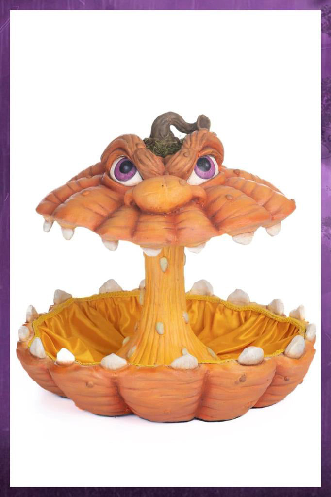 Katherine's Collection Halloween Decor Oh My Gourd Pumpkin Candy Bowl