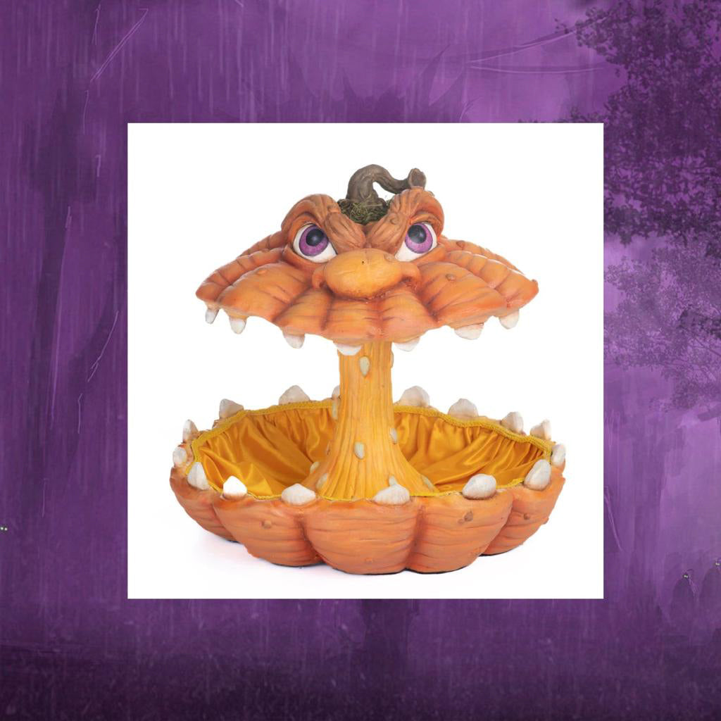 Katherine's Collection Halloween Decor Oh My Gourd Pumpkin Candy Bowl