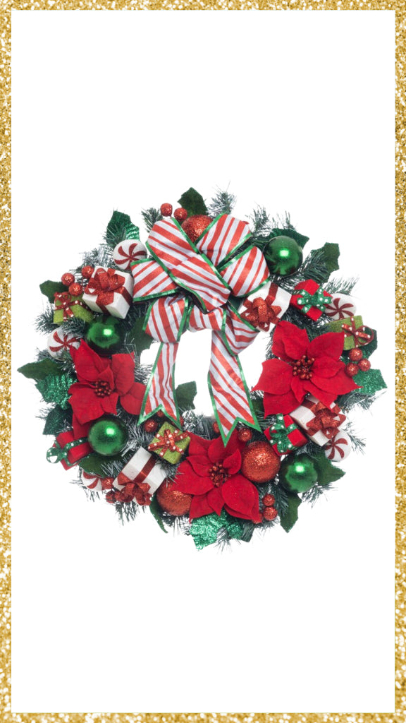 Katherine's Collection Peppermint Palace Wreath