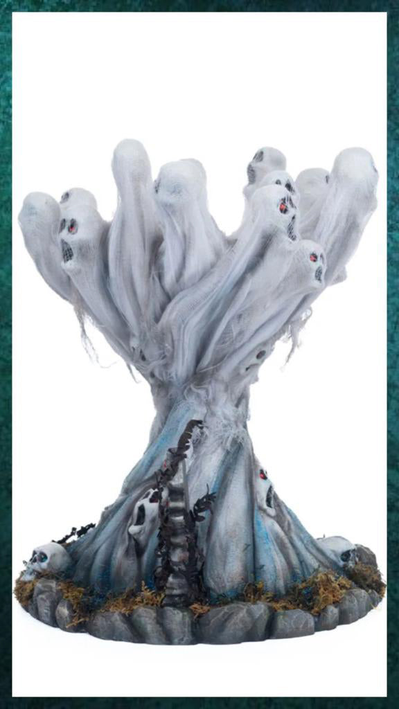 Katherine's Collection Halloween Decor Seers and Takers Lost Souls Pillar Candle Holder