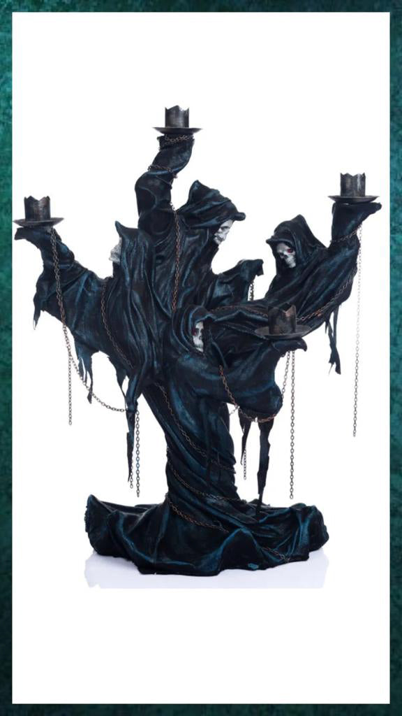 Katherine's Collection Halloween Decor Seers and Takers Thanatos Candelabra