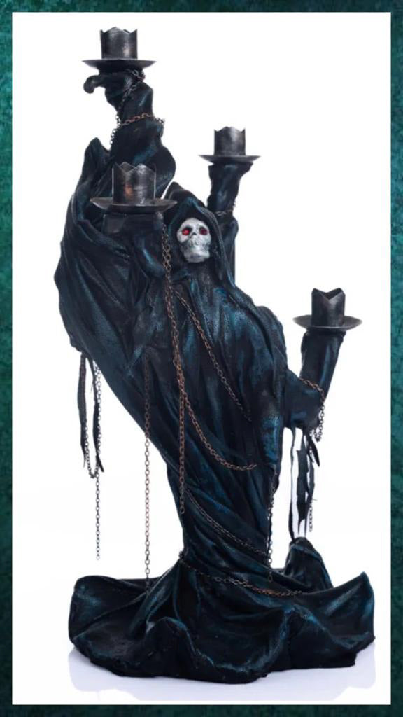 Katherine's Collection Halloween Decor Seers and Takers Thanatos Candelabra