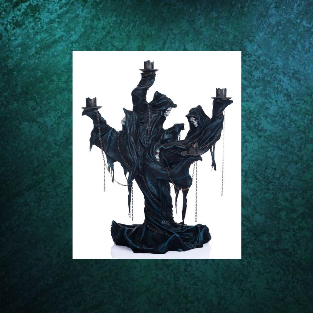 Katherine's Collection Halloween Decor Seers and Takers Thanatos Candelabra