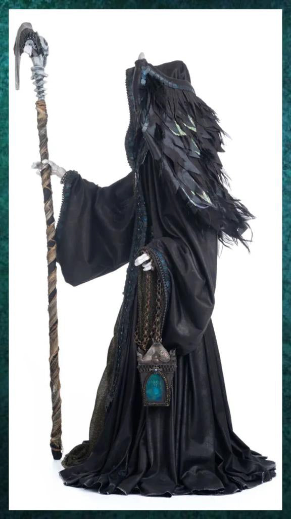 Katherine's Collection Halloween Decor Thanatos The Grim Reaper Doll 32-Inch