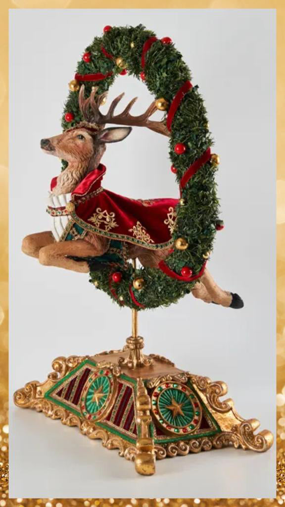Katherine's Collection Leaping Reindeer Katherine's Collection Christmas