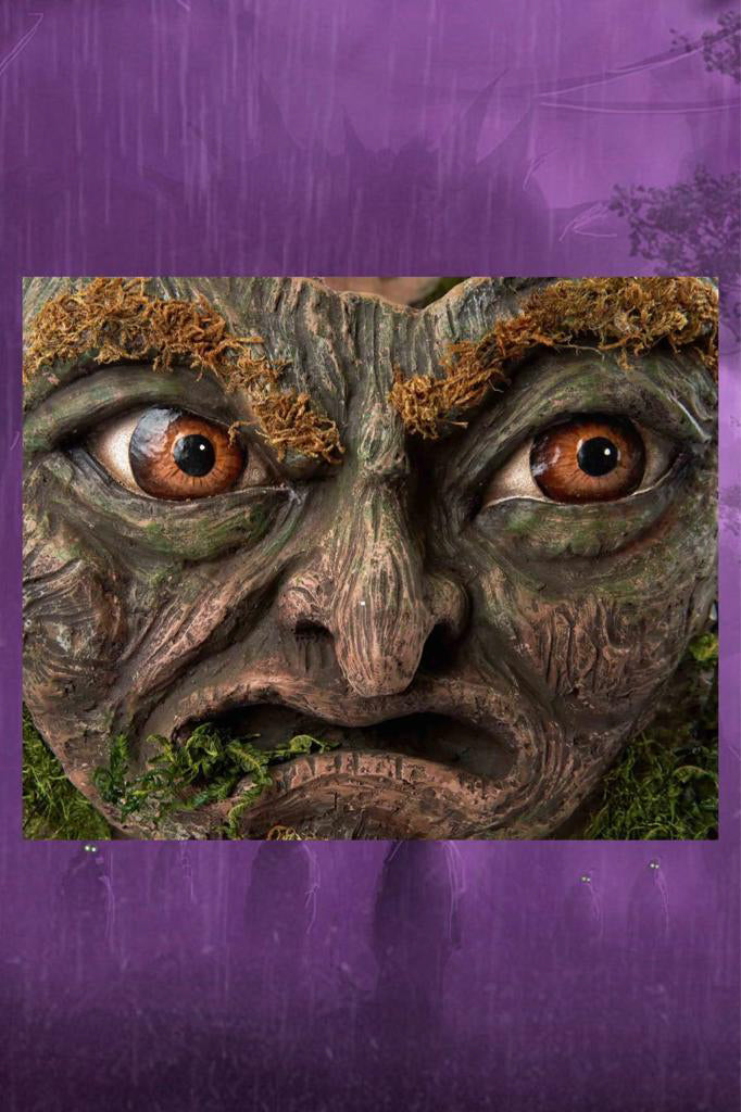 Katherine's Collection Halloween Decor Walter Woodard Tree Stump Candy Container