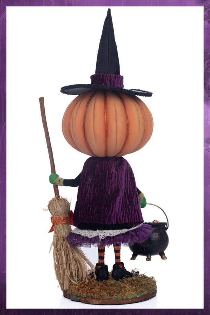 Katherine's Collection Halloween Decor Wanda Witch Trick or Treater Figure