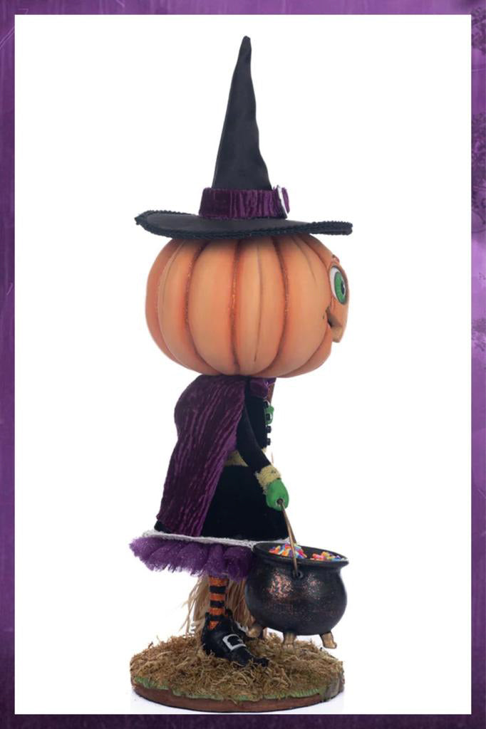 Katherine's Collection Halloween Decor Wanda Witch Trick or Treater Figure