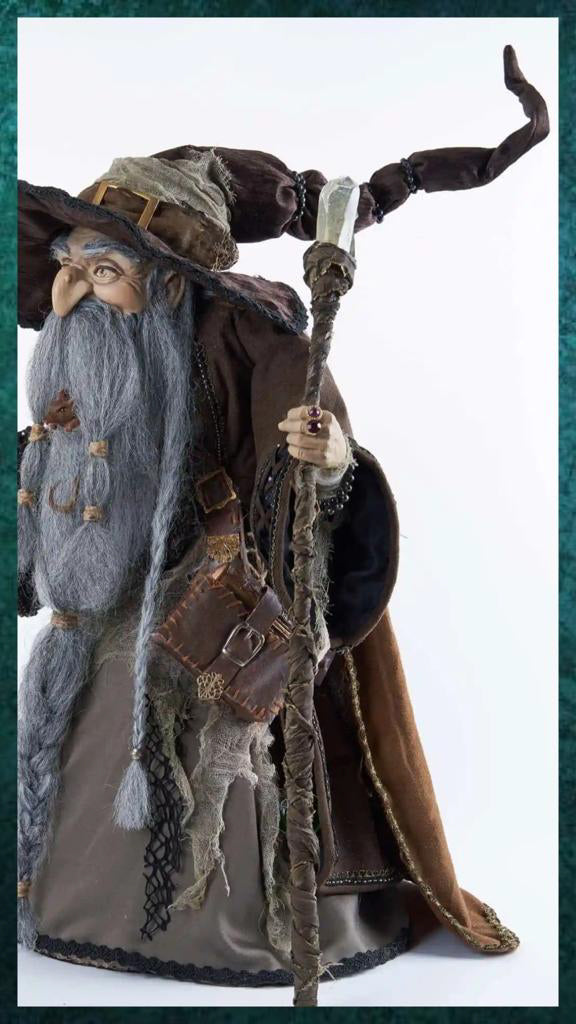 Katherine's Collection Halloween Decor Wendell Warlock Doll 24-Inch