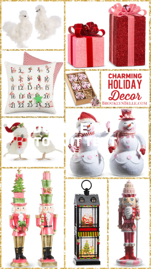 Christmas Tree Figurine with Cardinals Set of 2 Cardinal Christmas Decorations