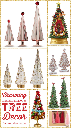 Multicolor Vintage Ornaments Box of 6 Retro Christmas Ornaments
