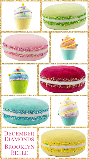 14" December Diamonds Pink Macaron Ornament