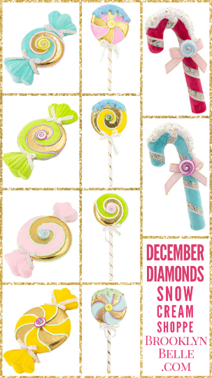 4" December Diamonds Blue Macaron Ornament