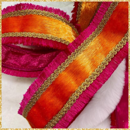 Pink and Orange Ribbon - 10 yards x 2.25 inch