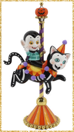 December Diamonds Halloween Vampire on Cat Carousel