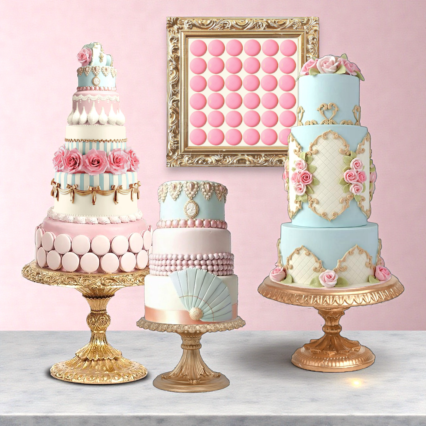 December Diamonds 18 inch 3 Tier Marie Dessert Server Marie's Patisserie Collection