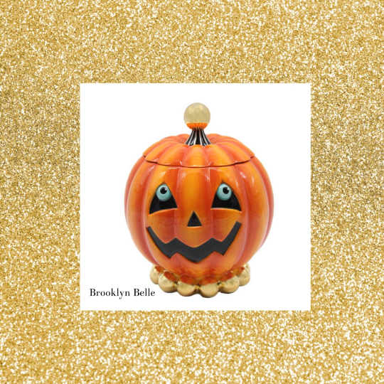 December Diamonds Pumpkin Cookie Jar