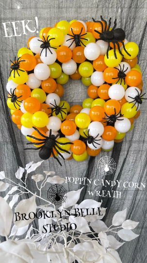 Halloween Candy Corn Wreath