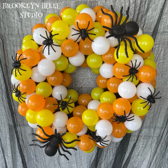 Halloween Candy Corn Wreath