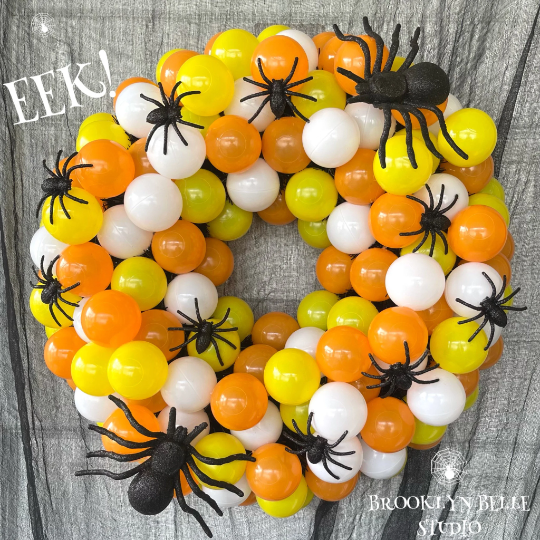 Halloween Candy Corn Wreath
