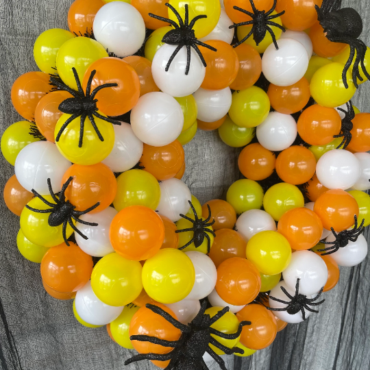 Halloween Candy Corn Wreath