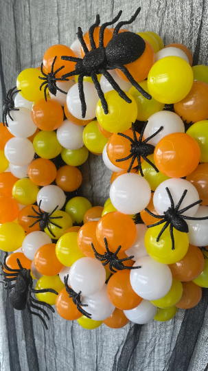 Halloween Candy Corn Wreath