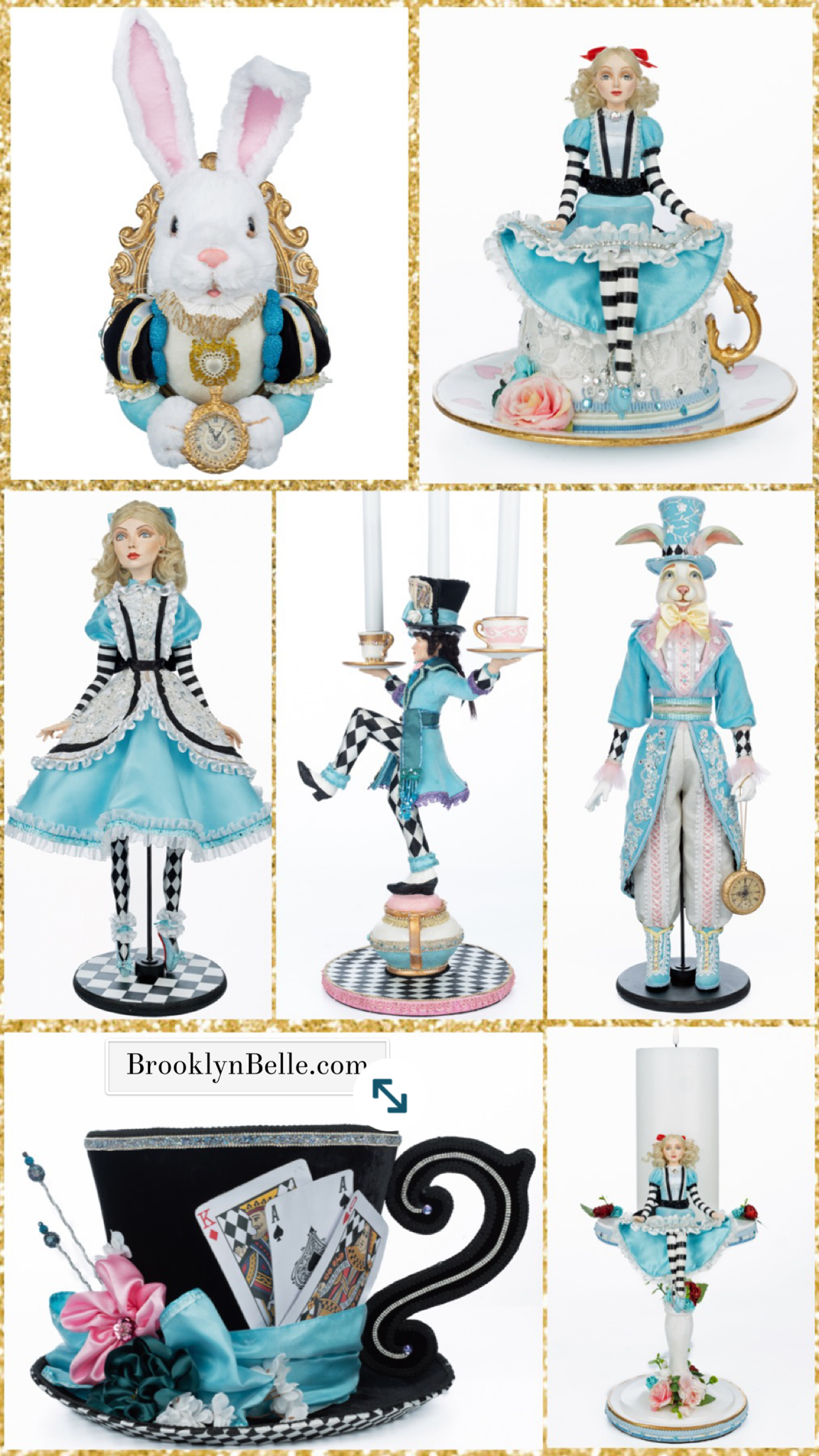 Katherine's Collection White Rabbit Doll 32" Katherine's Collection Hearts and Wonderland