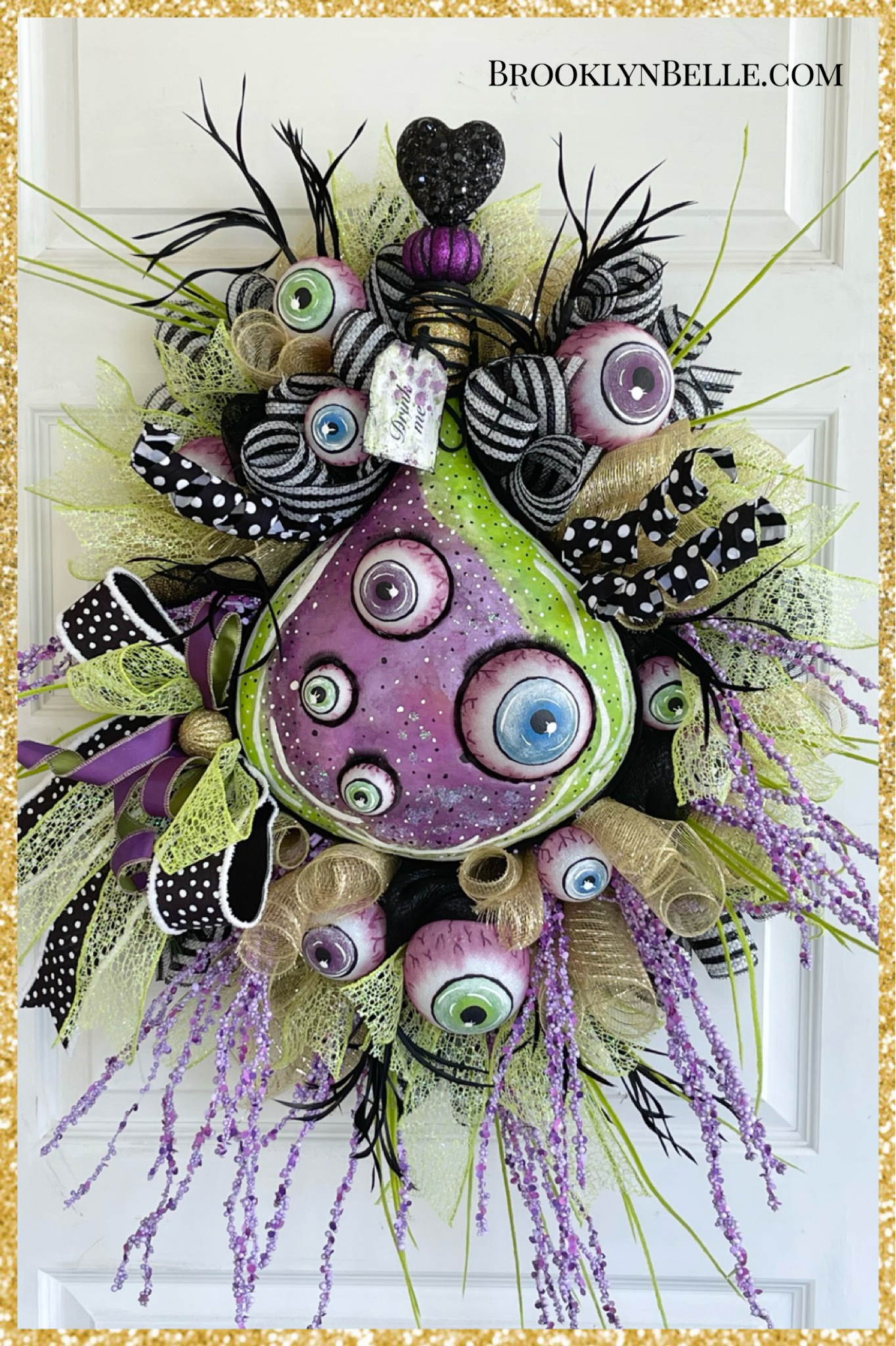 Large Halloween Potion Bottle Wreath Halloween Wreath