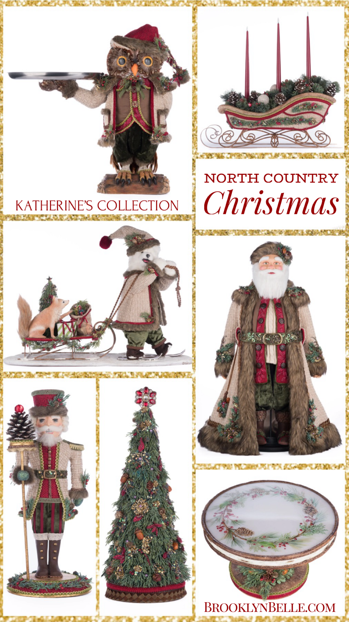 Katherine's Collection Winter Balsam and Berry Sleigh Katherine's Collection Christmas Sleigh