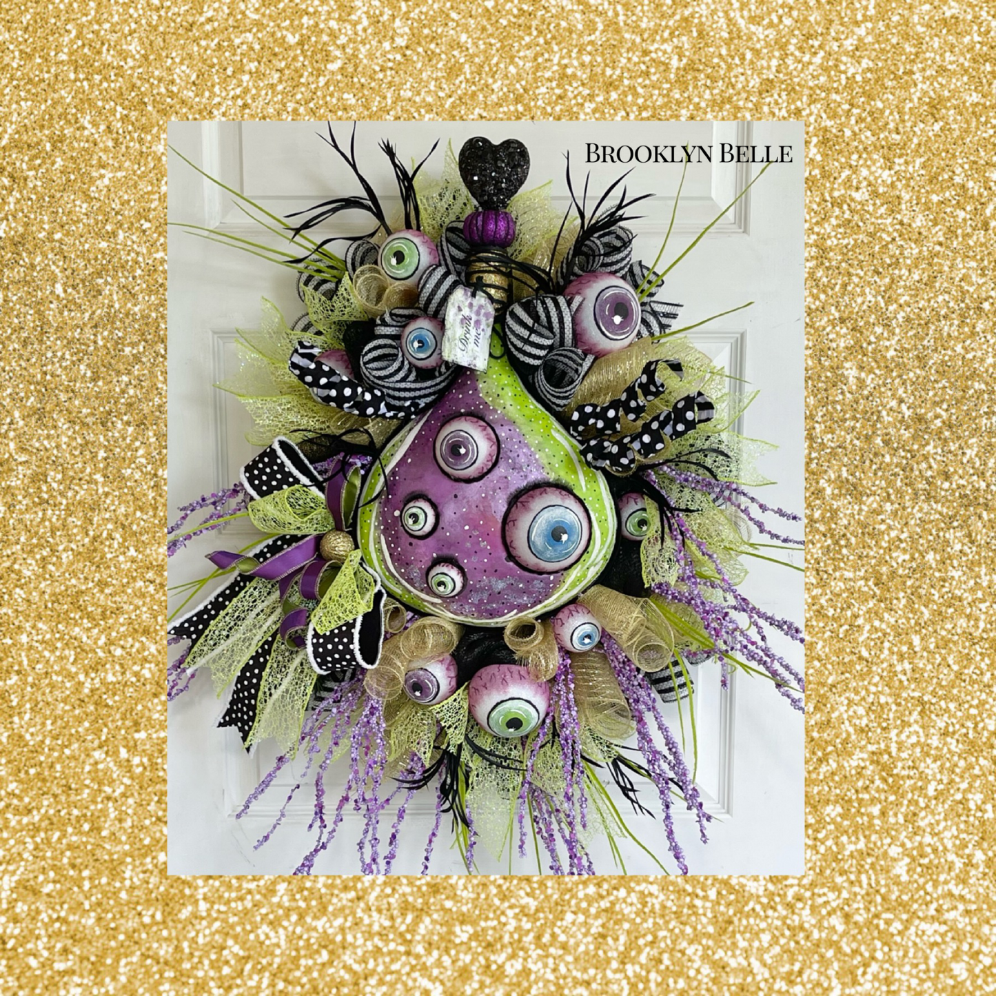 Large Halloween Potion Bottle Wreath Halloween Wreath