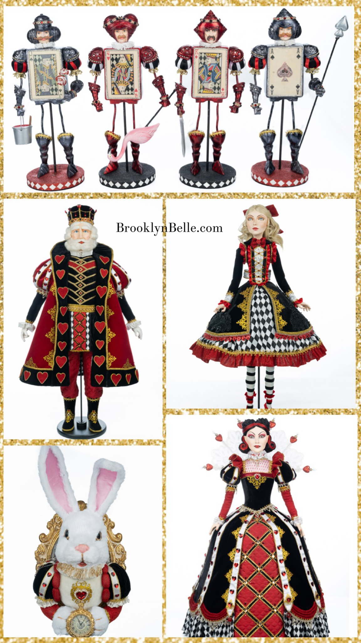 Katherine's Collection White Rabbit Doll 32" Katherine's Collection Hearts and Wonderland