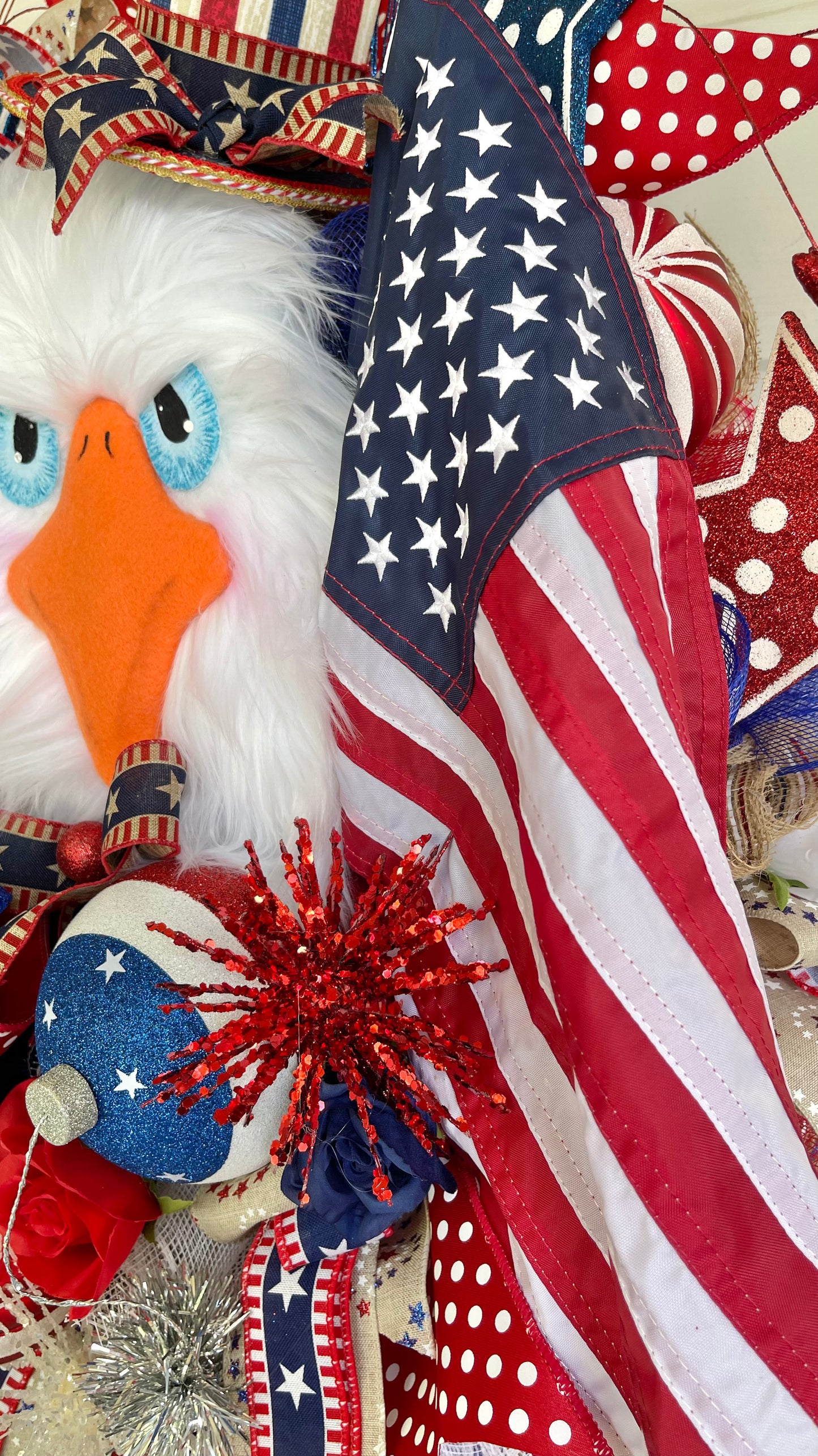 Patriotic Eagle Wreath • Independence Day Wreath