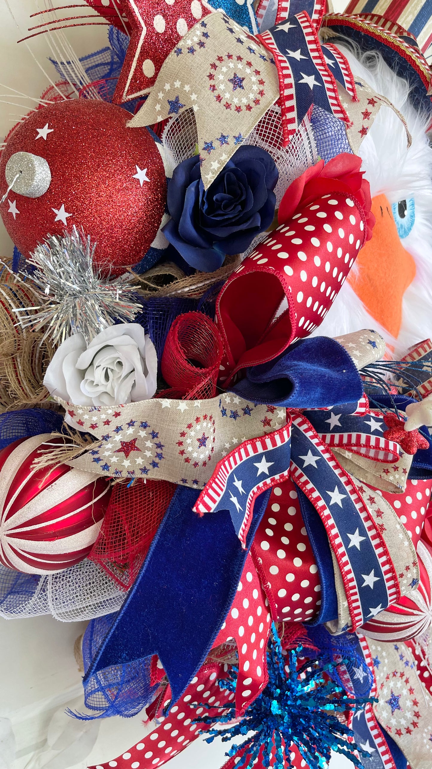 Patriotic Eagle Wreath • Independence Day Wreath