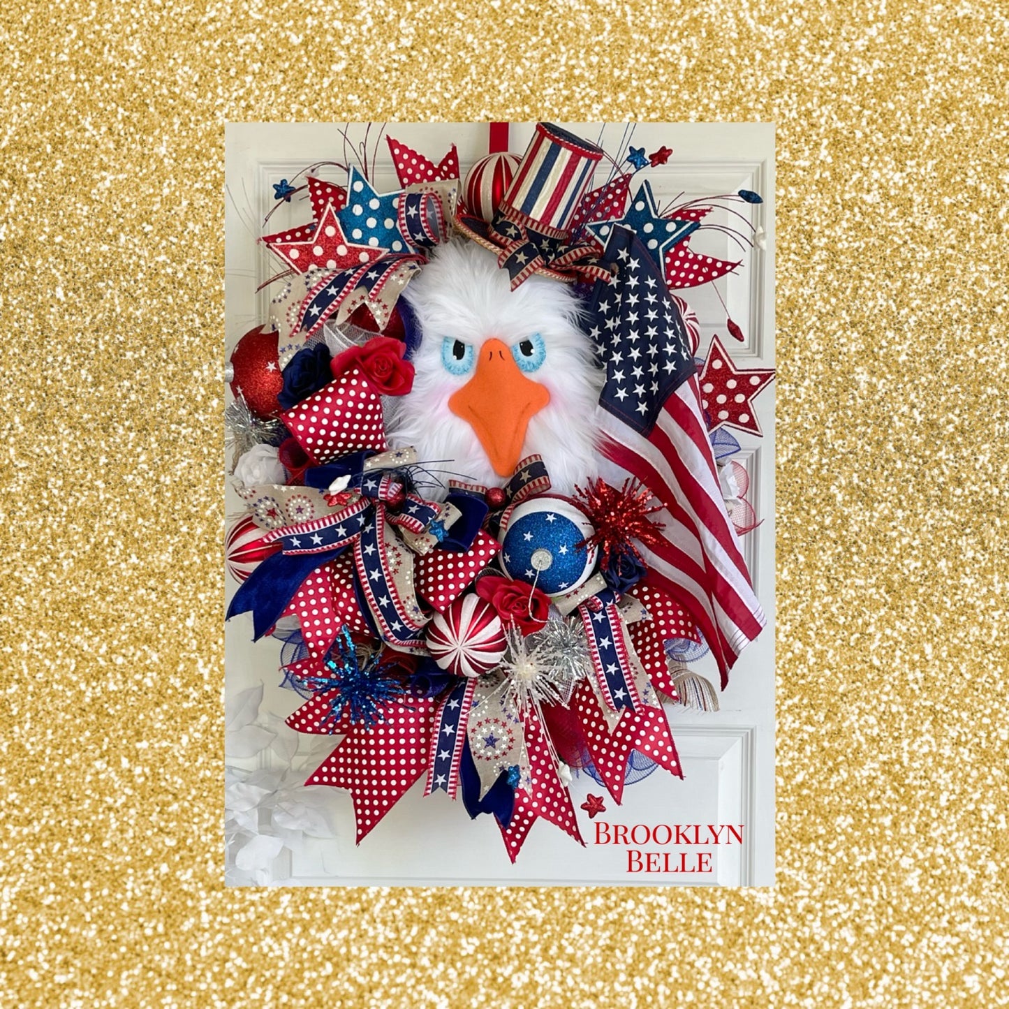 Patriotic Eagle Wreath • Independence Day Wreath