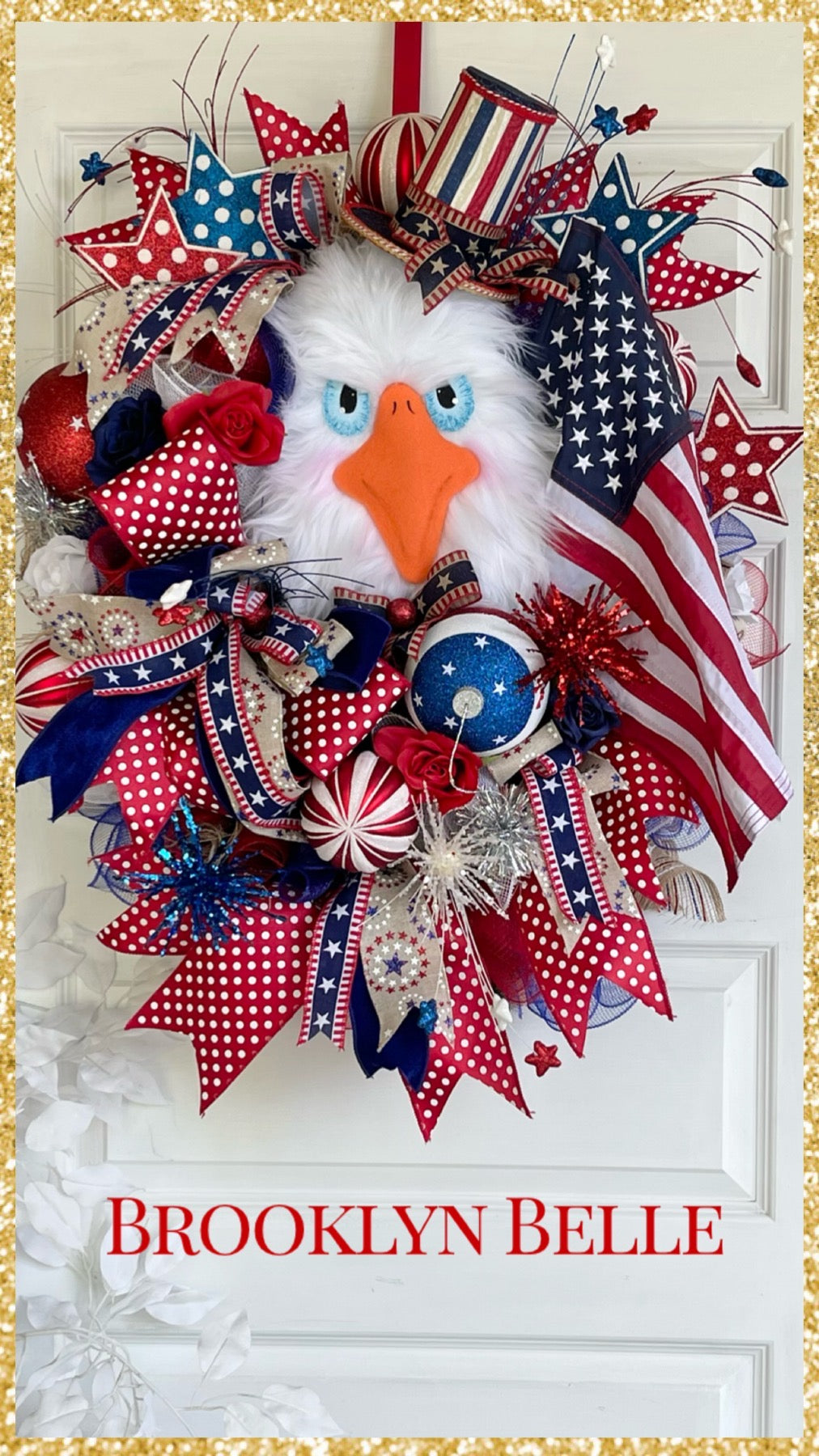 Patriotic Eagle Wreath • Independence Day Wreath
