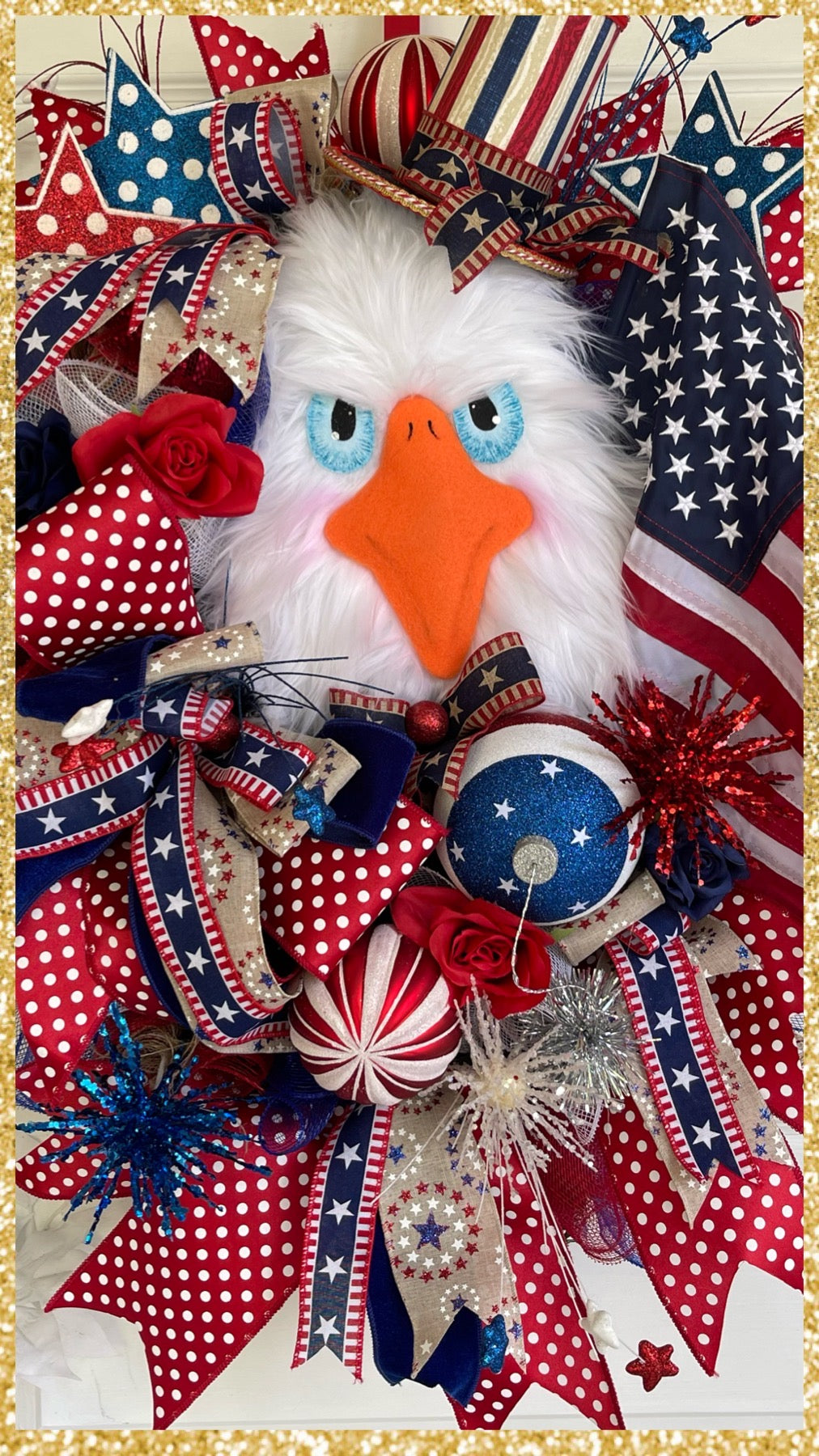Patriotic Eagle Wreath • Independence Day Wreath