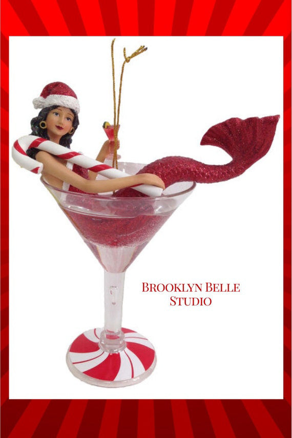 Mistletoe Santa Ornament