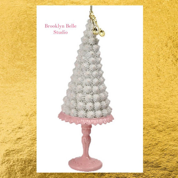 7 Pink Dessert Tree Ornaments