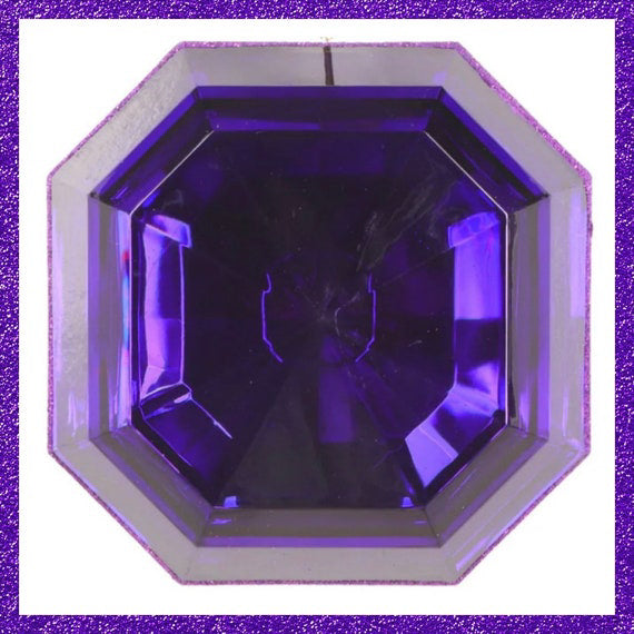 6" Purple Jewel Ornament