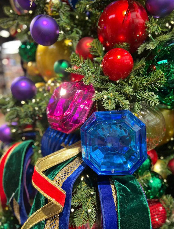6" Purple Jewel Ornament