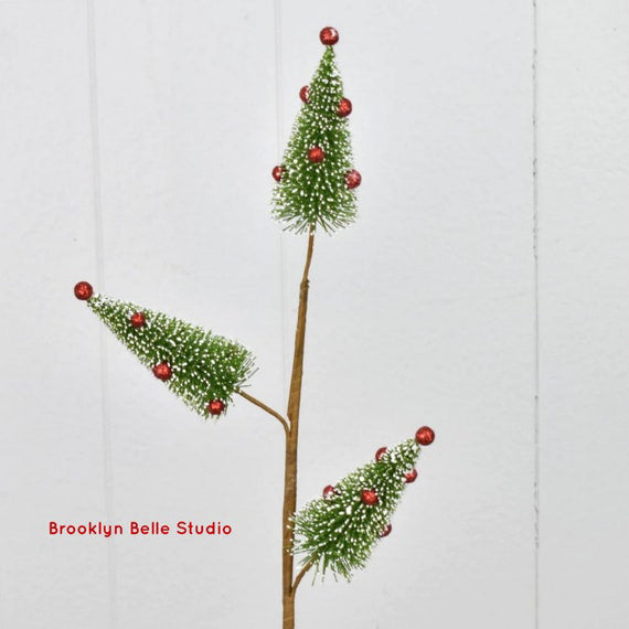 Set Of 2 Sisal Christmas Tree Spray