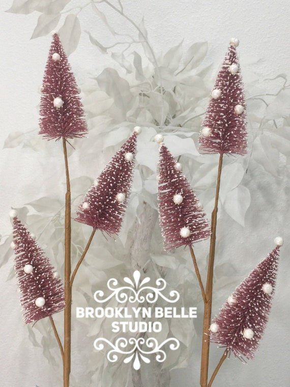 Set Of 2 Sisal Christmas Tree Spray