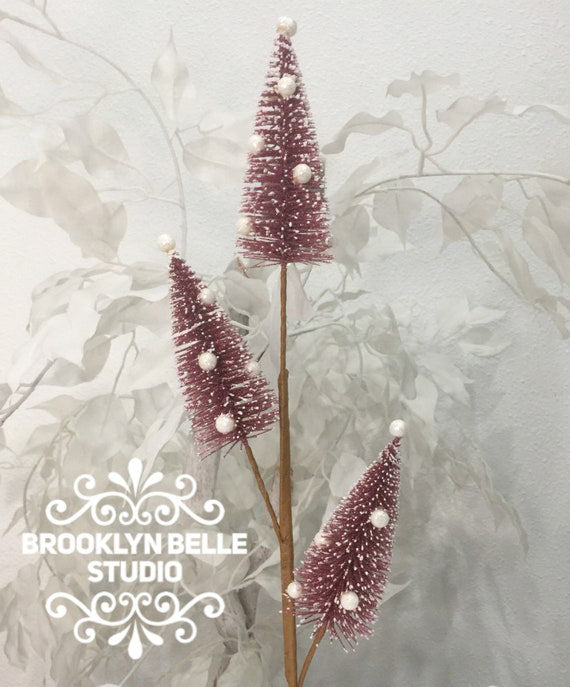 Set Of 2 Sisal Christmas Tree Spray