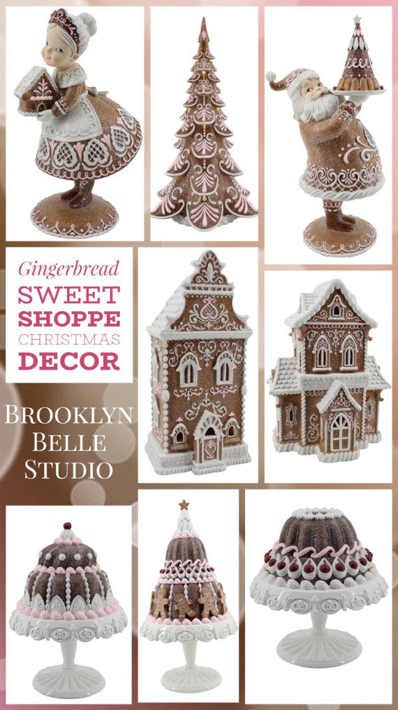 20 Gingerbread Tiered Cake On Pedestal