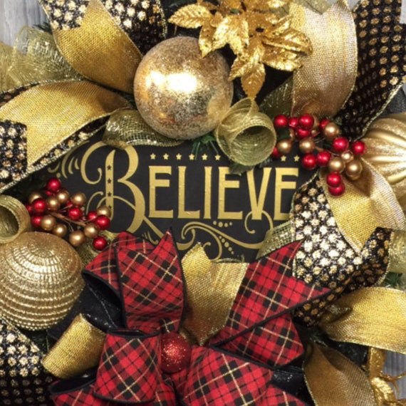 Believe Christmas Wreath