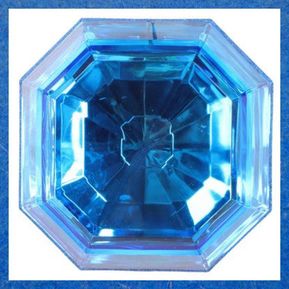 6" Blue Jewel Ornament