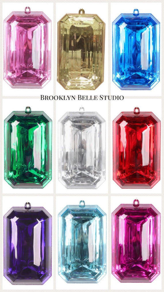6" Crystal Clear Diamond Ornament