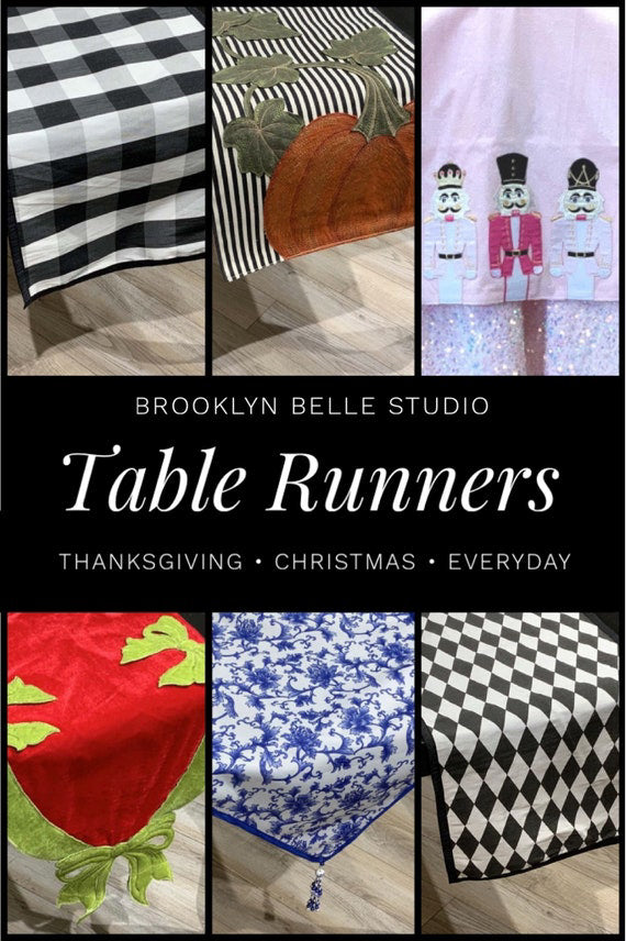 Black And White Buffalo Check Table Runner