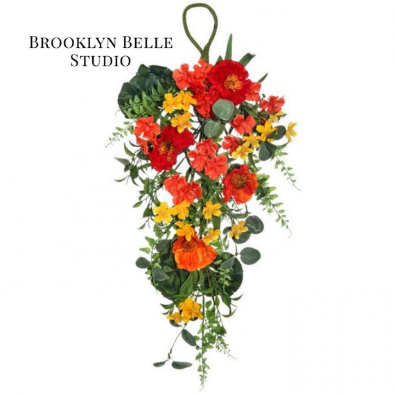Poppy & Gypso Artificial Flower Bouquet