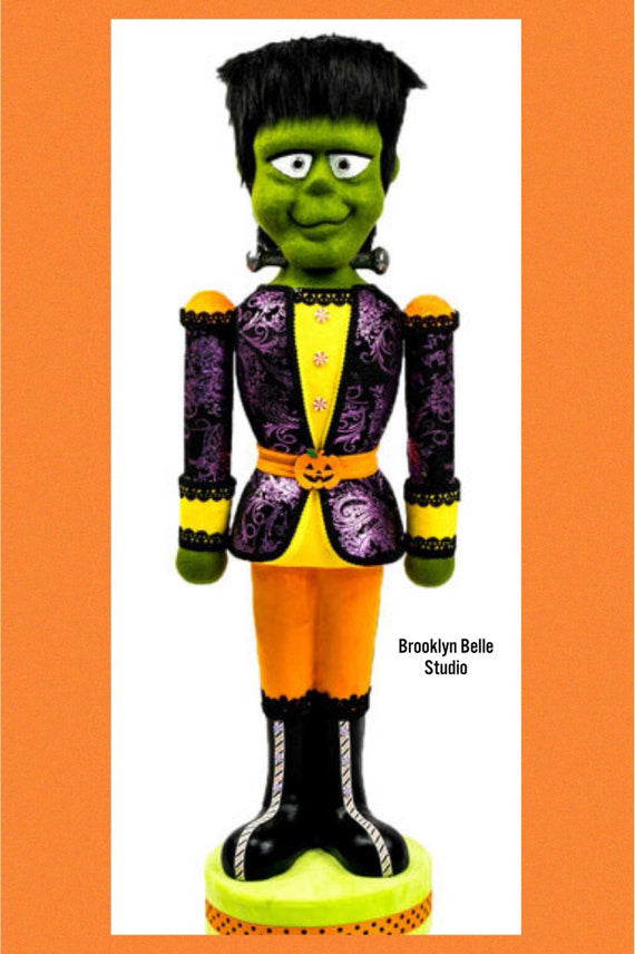 37" Nutcracker Frankenstein Halloween Decoration